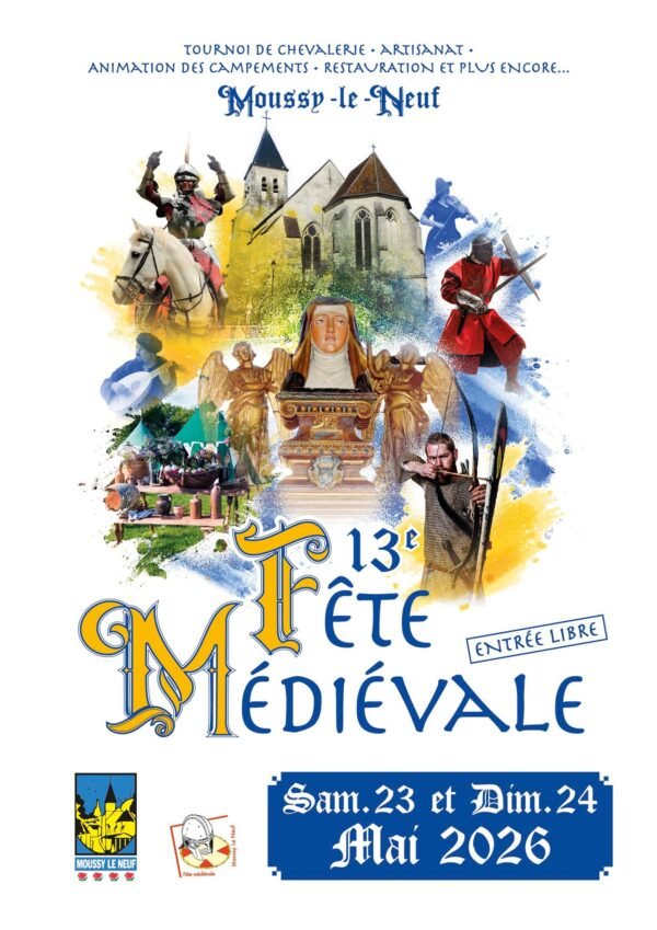 Affiche fête médiévale de Moussy-le-neuf
