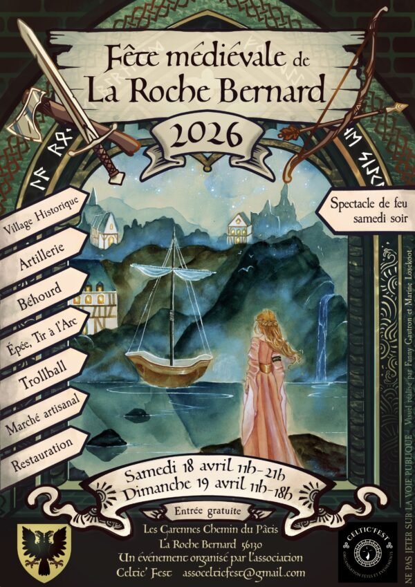 Affiche Fête médiévale de La Roche-Bernard