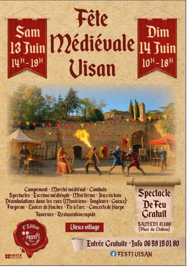 Affiche Fête médiévale de Visan