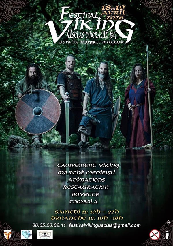 Affiche Festival Les vikings débarquent en Occitanie