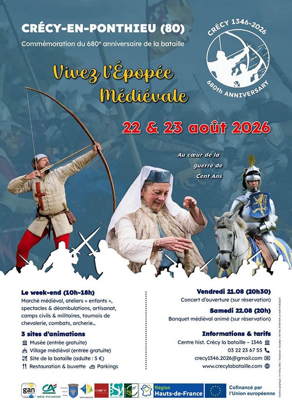 Affiche Festival Crécy 1346-2026
