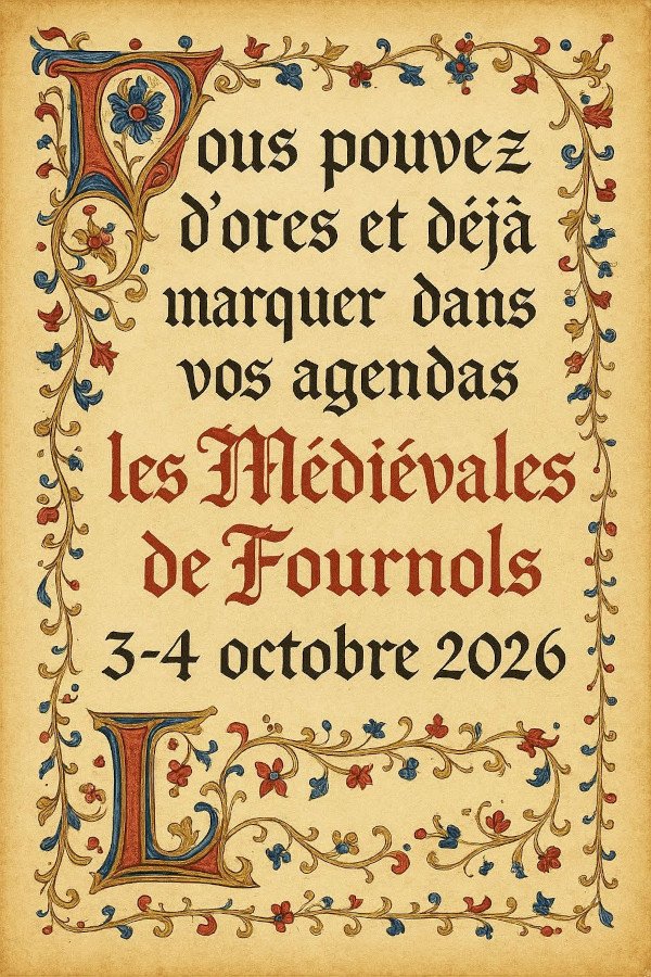 Affiche Les Médiévales de Fournols
