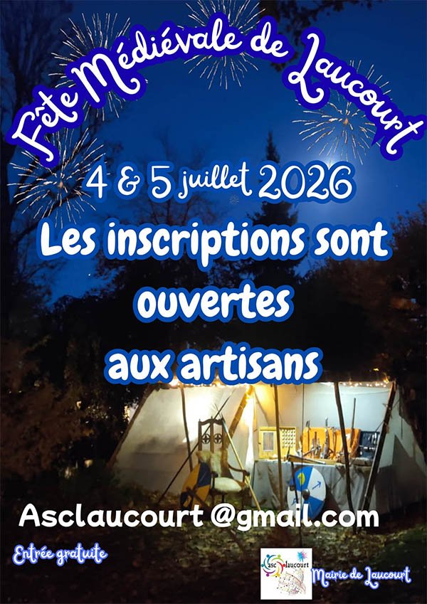 Affiche Fête médiévale de Laucourt