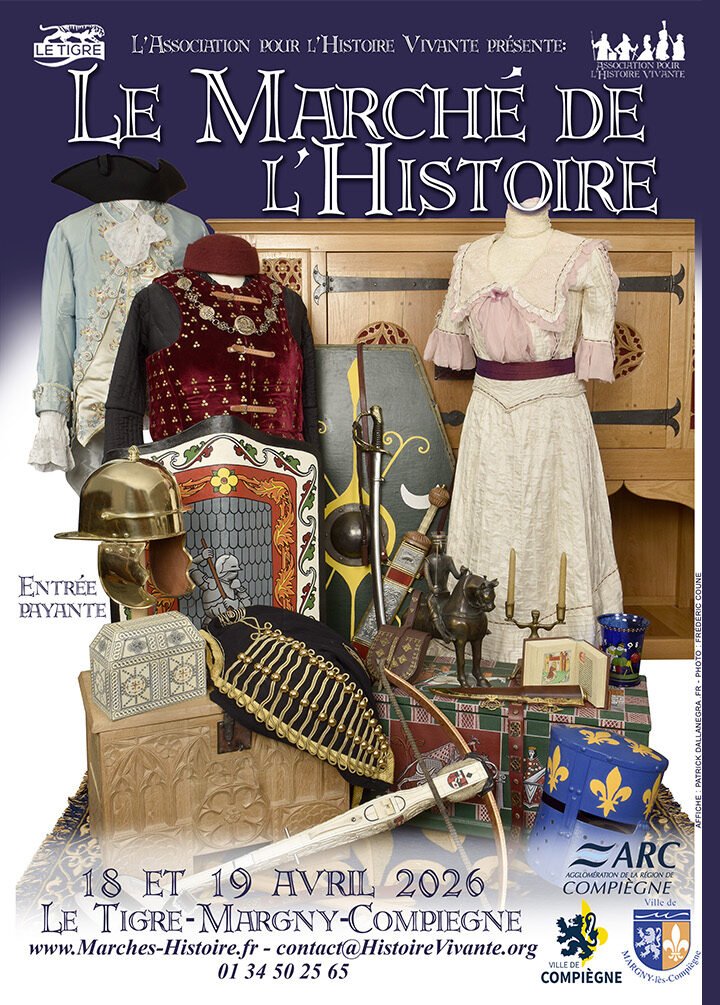 Affiche Festival Marché de l&rsquo;Histoire de Compiègne