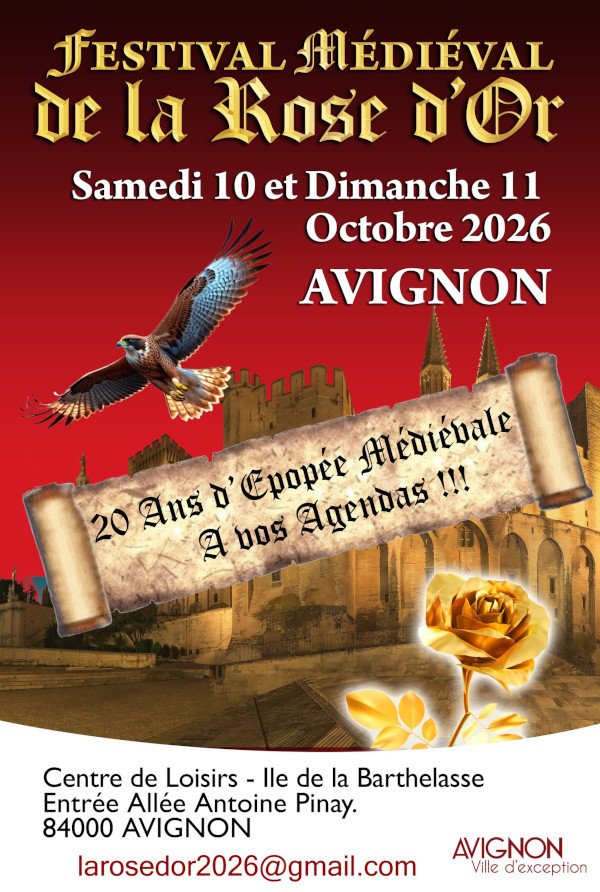 Affiche Festival Médiéval de la Rose d&rsquo;Or