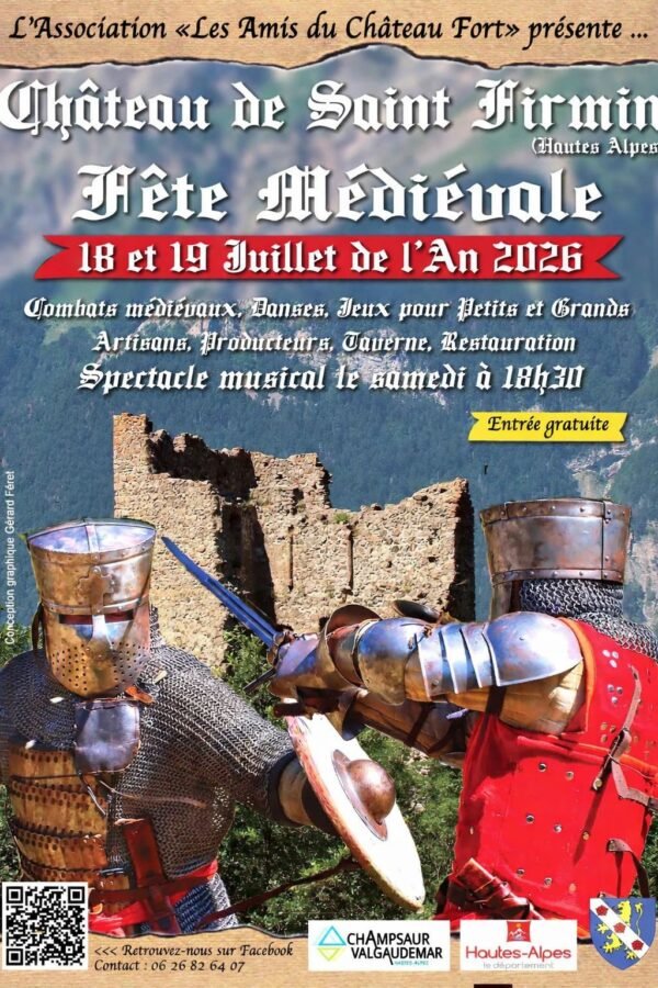 Affiche Fête médiévale du château de Saint-Firmin