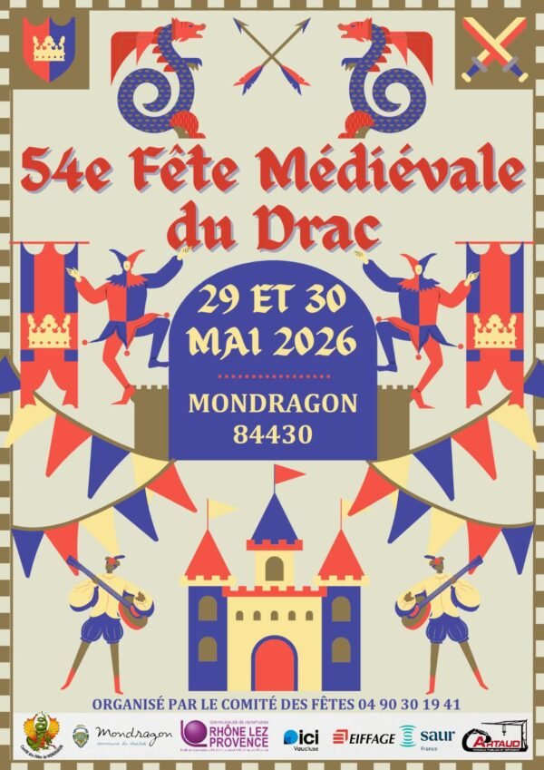 Affiche Fête Médiévale Du Drac
