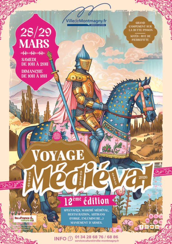 Affiche Festival Le voyage Médiéval
