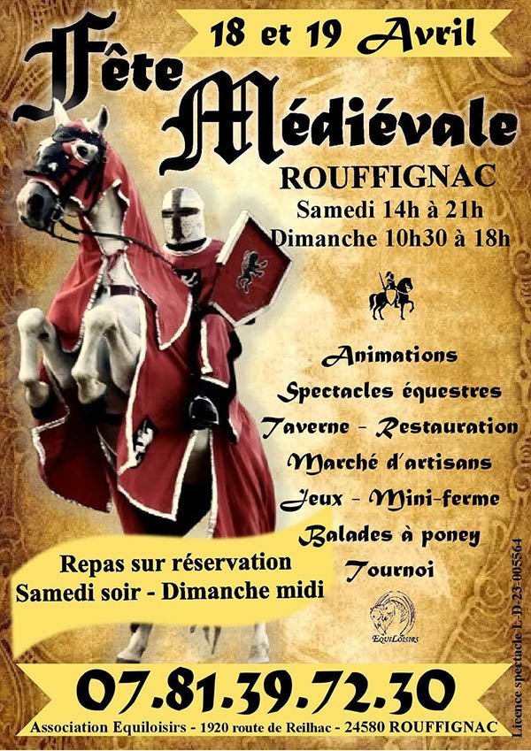 Affiche Les Médiévales de Rouffignac