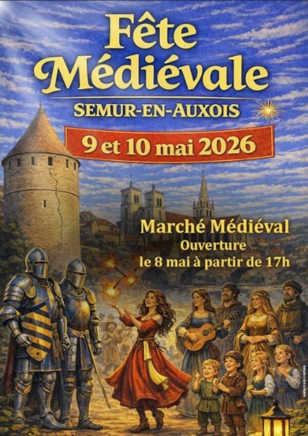 Affiche Fête médiévale de Semur-en-Auxois