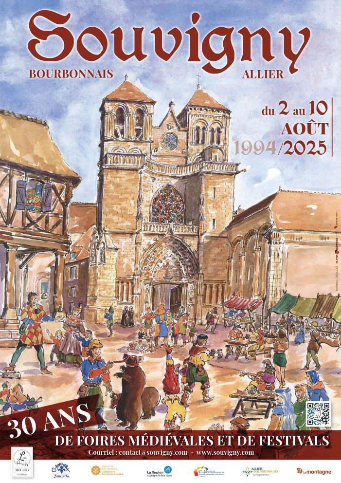 Affiche Foire médiévale de Souvigny