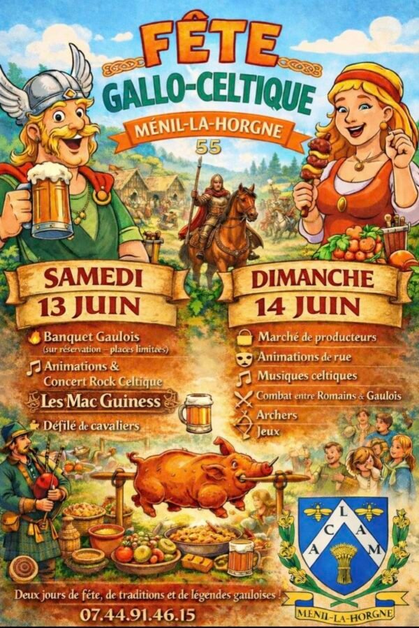 Affiche Fête Celtique à Ménil-la-Horgne