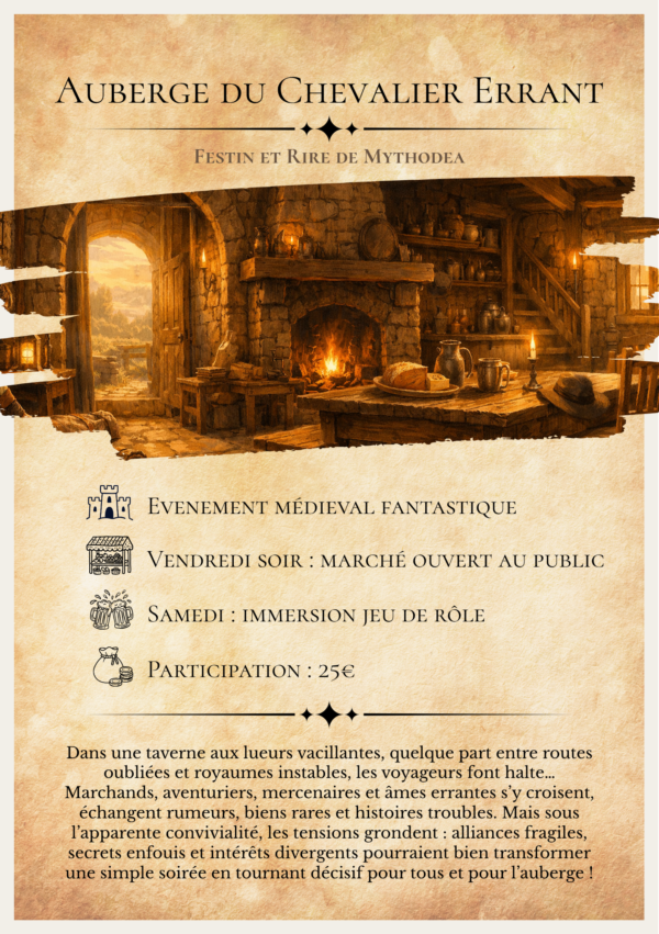 Affiche Festival Festin et rire de Mythodéa