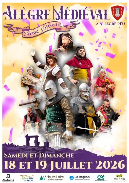 Affiche Alègre Médiéval