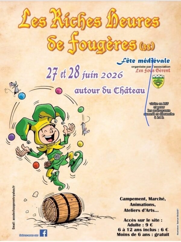 Affiche Les Riches Heures de Fougères