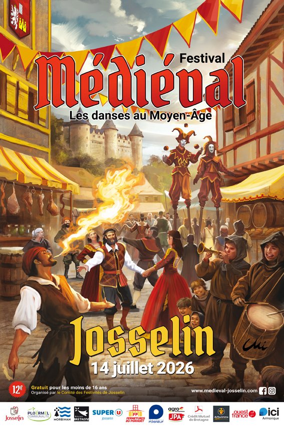Affiche Festival Médiéval de Josselin