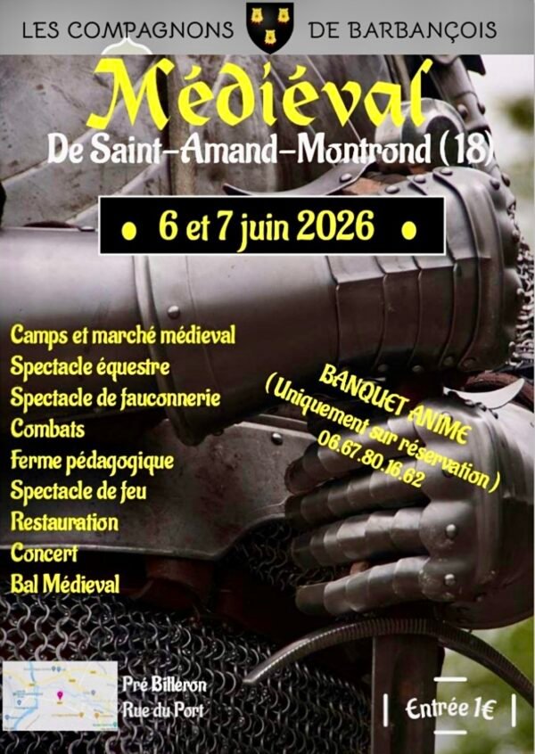Affiche Les médiévales de Saint-Amand-Montrond
