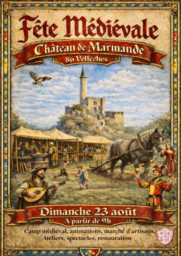 Affiche Fête médiévale au Château de Marmande