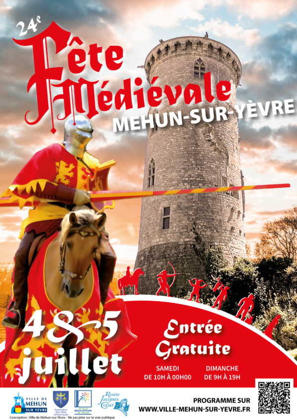 Affiche Fête médiévale de Mehun-sur-Yèvre