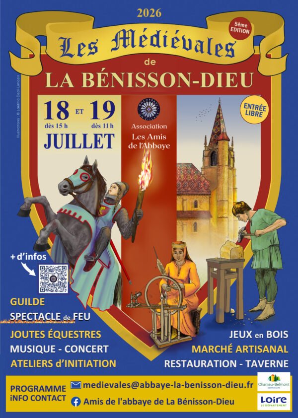 Affiche Les Médiévales de la Bénisson-Dieu