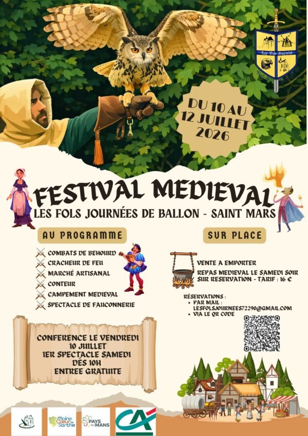 Affiche Les fols journées de Ballon-Saint Mars