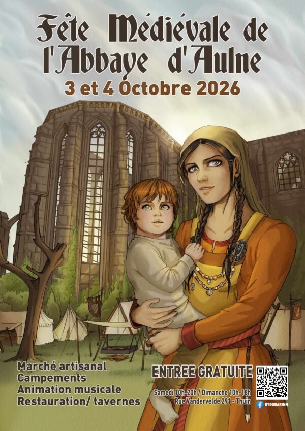 Affiche Les médiévales de l’Abbaye d’Aulne