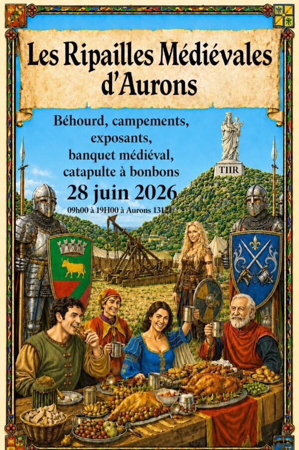 Affiche Les Ripailles Médiévales d&rsquo;Aurons
