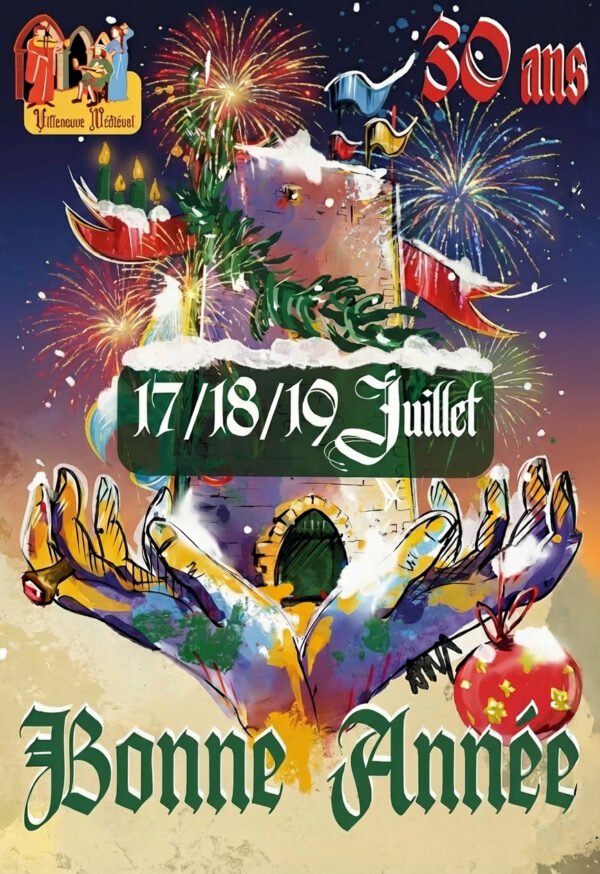 Affiche Villeneuve Médiéval