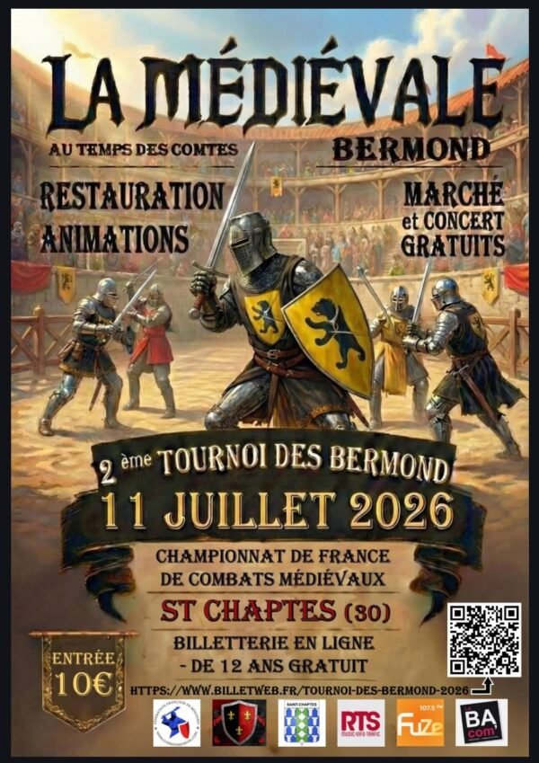 Affiche Médiévale et Tournoi des BERMOND